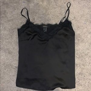 Black lacy tank top